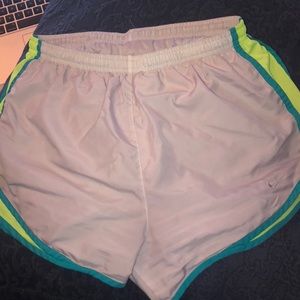 white nike shorts